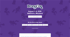 Desktop Screenshot of bronycon.com