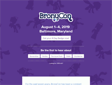 Tablet Screenshot of bronycon.com